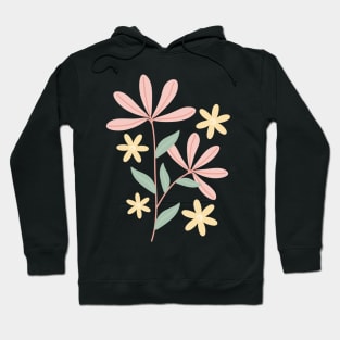 Minimal floral art Hoodie